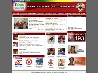 Thumbnail do site Corpo de Bombeiros Militar do Piauí