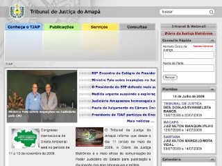 Thumbnail do site Tribunal de Justiça do Estado do Amapá