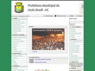 Thumbnail do site Prefeitura Municipal de Assis Brasil