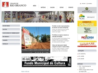 Thumbnail do site Prefeitura Municipal de Rio Branco