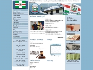 Thumbnail do site Prefeitura Municipal de Tarauacá