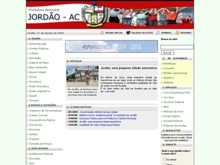 Thumbnail do site Prefeitura Municipal de Jordão