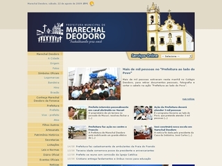 Thumbnail do site Prefeitura Municipal de Marechal Deodoro