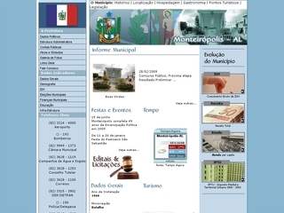 Thumbnail do site Prefeitura Municipal de Monteirpolis