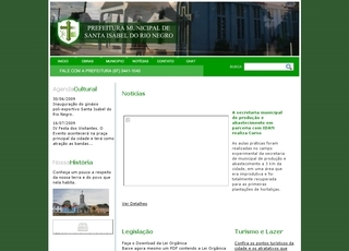 Thumbnail do site Prefeitura Municipal de Santa Isabel do Rio Negro