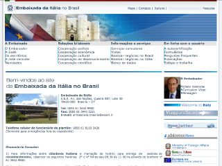 Thumbnail do site Embaixada da Itália no Brasil