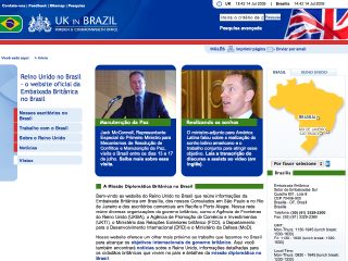 Thumbnail do site Embaixada do Reino Unido no Brasil