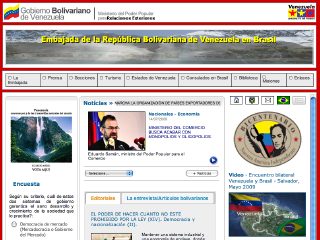 Thumbnail do site Embaixada da Venezuela no Brasil