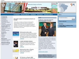 Thumbnail do site Embaixada da Áustria no Brasil