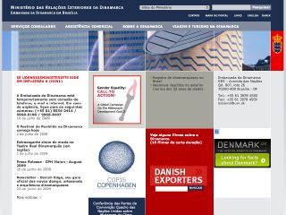 Thumbnail do site Embaixada da Dinamarca no Brasil