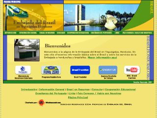 Thumbnail do site Embaixada de Honduras no Brasil