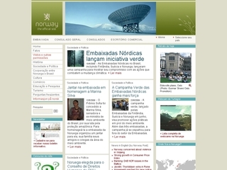 Thumbnail do site Embaixada da Noruega no Brasil