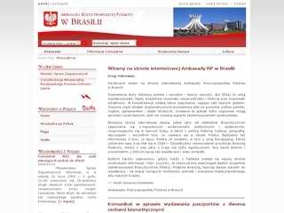 Thumbnail do site Embaixada da Polônia no Brasil