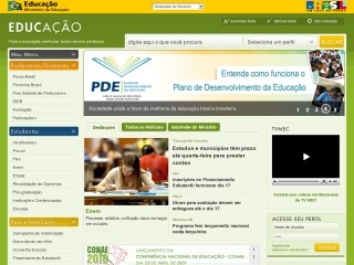 Thumbnail do site Ministério da Educação