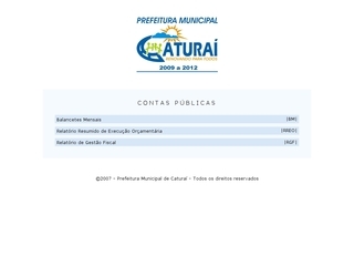 Thumbnail do site Prefeitura Municipal de Catura