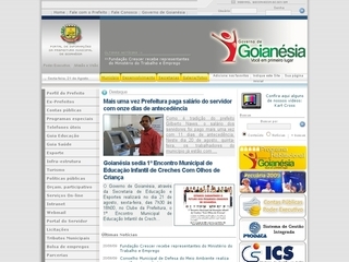 Thumbnail do site Prefeitura Municipal de Goiansia