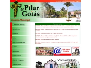 Thumbnail do site Prefeitura Municipal de Pilar de Gois