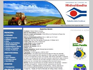 Thumbnail do site Prefeitura Municipal de Hidrolndia