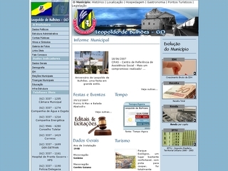 Thumbnail do site Prefeitura Municipal de Leopoldo de Bulhes