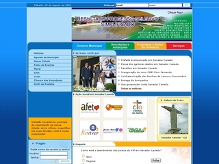 Thumbnail do site Prefeitura Municipal de Senador Canedo