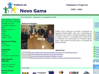 Thumbnail do site Prefeitura Municipal de Novo Gama