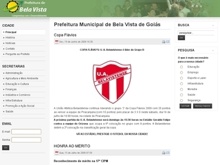 Thumbnail do site Prefeitura Municipal de Bela Vista de Gois