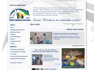 Thumbnail do site Prefeitura Municipal de Santa Brbara de Gois