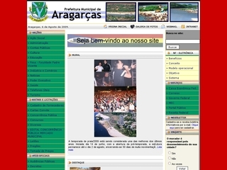 Thumbnail do site Prefeitura Municipal de Aragarças