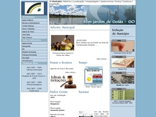 Thumbnail do site Prefeitura Municipal de Bom Jardim de Goiás