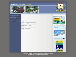 Thumbnail do site Prefeitura Municipal de Nova Crixas