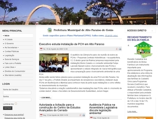 Thumbnail do site Prefeitura Municipal de Alto Paraíso de Goiás