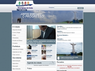 Thumbnail do site Prefeitura Municipal de Nova Iguaçu de Goiás