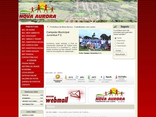 Thumbnail do site Prefeitura Municipal de Nova Aurora