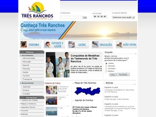 Thumbnail do site Prefeitura Municipal de Três Ranchos