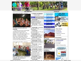 Thumbnail do site Prefeitura Municipal de Quirinópolis