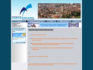 Thumbnail do site Prefeitura Municipal de Santa Helena de Gois