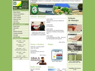 Thumbnail do site Prefeitura Municipal de Faro