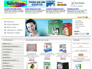 Thumbnail do site SaloShop - Comercios, programas, parcerias e servios