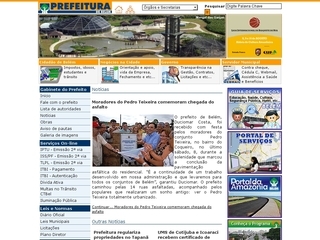 Thumbnail do site Prefeitura Municipal de Belm