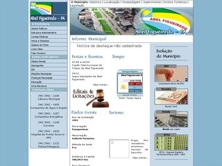 Thumbnail do site Prefeitura Municipal de Abel Figueiredo