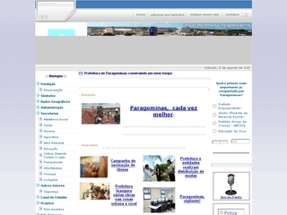 Thumbnail do site Prefeitura Municipal de Paragominas