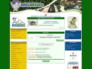 Thumbnail do site Prefeitura Municipal de Breu Branco