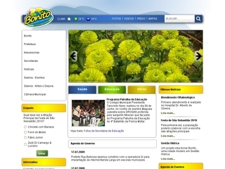 Thumbnail do site Prefeitura Municipal de Bonito
