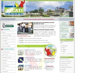 Thumbnail do site Prefeitura Municipal de Jucati