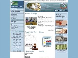 Thumbnail do site Prefeitura Municipal de Palmeirina