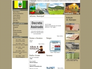 Thumbnail do site Prefeitura Municipal de Sanhar
