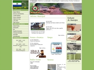 Thumbnail do site Prefeitura Municipal de Jaqueira
