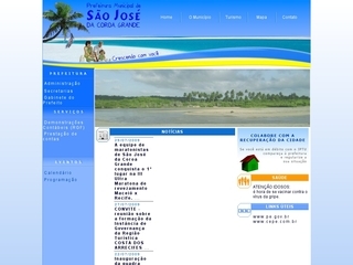 Thumbnail do site Prefeitura Municipal de So Jos da Coroa Grande