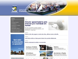 Thumbnail do site Prefeitura Municipal de Itamb