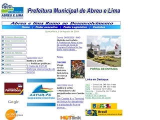 Thumbnail do site Prefeitura Municipal de Abreu e Lima